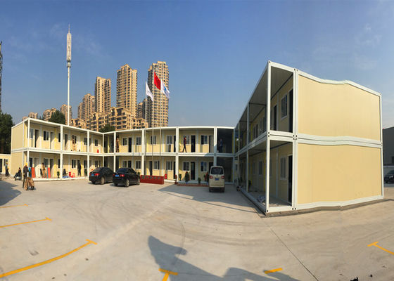 Chine Immeubles de bureaux officiels de paquet plat de secteur deux histoires avec la structure galvanisée de cadre en acier usine