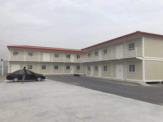 École préfabriquée/Maison de conteneurs pliables maison préfabriquée cadre de conteneurs préfabriqués abri temporaire