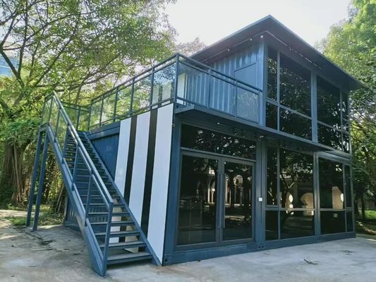 Location de maison de conteneurs de 3 chambres à coucher Anti sismique Maison modulaire temporaire au bord de la mer