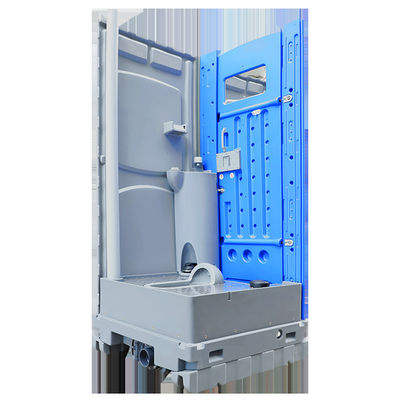 Toilette portable en HDPE bleu Salles de bains mobiles Douche Cabine sanitaire