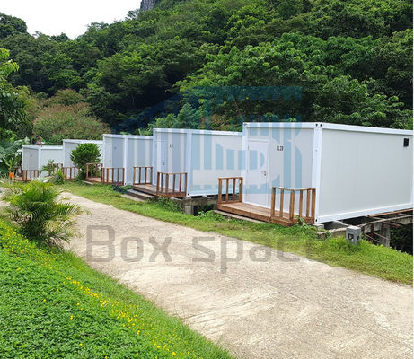 Résistant au tremblement de terre 3 chambres Container maison anti-rouille Paquet plat maisons mobiles