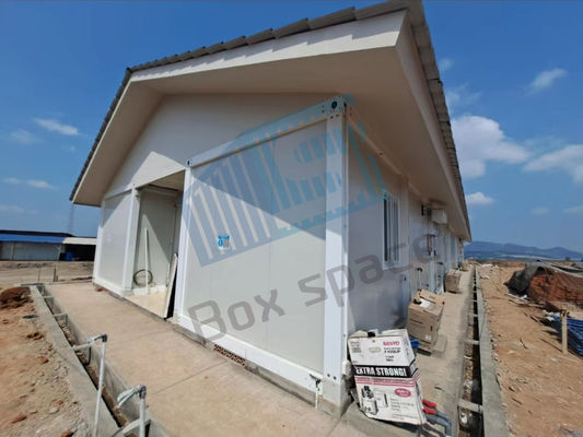 Maison de conteneurs préfabriquée modulaire de 2 étages maisons de conteneurs de 20 pieds à Dubaï pour le chantier de construction