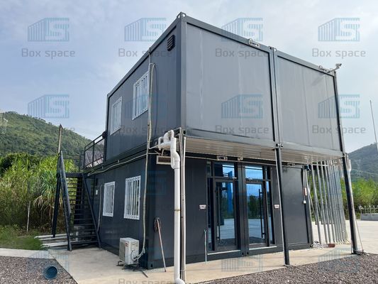 Maison de conteneurs en acier détachable, maison de conteneurs préfabriquée Villas