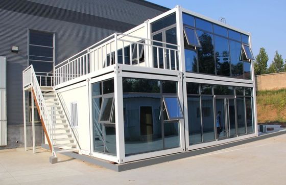 Maison de conteneurs de transport modulaire multifonctionnelle maison préfabriquée antissismique