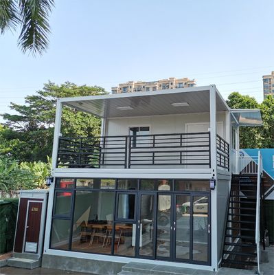 Maison de conteneur portable à paquet plat modulaire en acier galvanisé