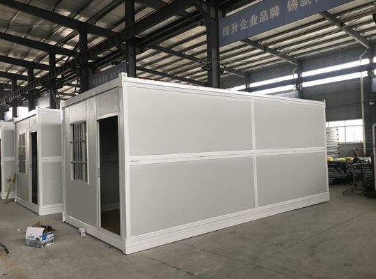 Maison de conteneurs pliable portable préfabriquée de 20 pieds