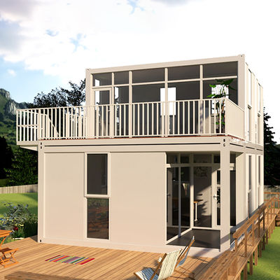 2 étages Container Logement temporaire Mini-maisons modulaires préfabriquées