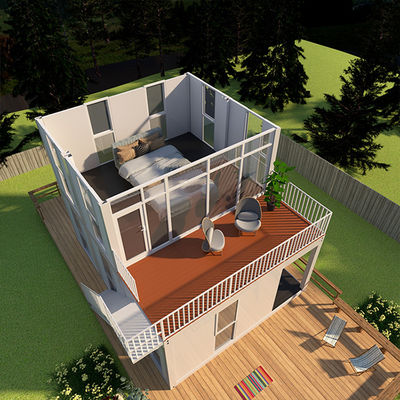 Une maison modulaire préfabriquée et durable avec système de démolition Capsule spatiale avec des décorations intérieures de luxe