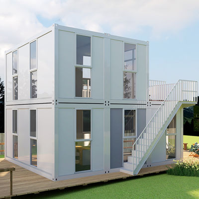 Des maisons modulaires de style japonais préfabriquées en Lettonie Des maisons en conteneurs prêtes à vivre 2 chambres avec salle de bain