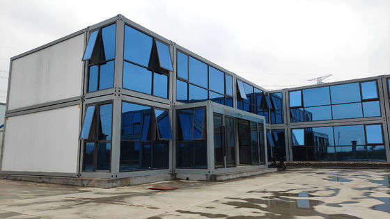 La Chine à bas prix 20 pieds de luxe deux étages maison de conteneurs à paquet plat modulaire résistant aux tremblements de terre maisons préfabriquées portables