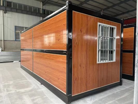 Maison de conteneur pliable en acier de bonne qualité, 100% prête, avec électricité et isolation préinstallée