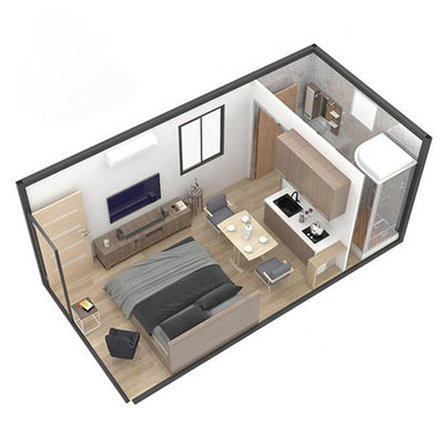 Container détachable, maison de conteneur personnalisée, maison de jardin en bois, maison de vie minuscule, fabricants de maison prête à l'emploi