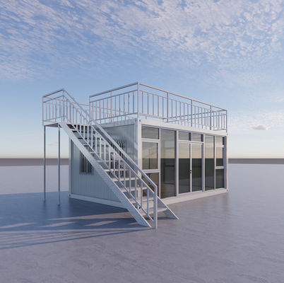 BOX SPACE Maison modulaire portable à bas prix Maison de conteneurs préfabriquée amovible Maison miniature préfabriquée pour le camp de travailleurs