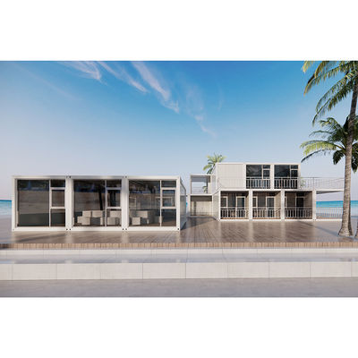 Boîte d'espace usine fourniture directe 20 pieds 40 pieds cadre en acier conteneur maison de 2 étages appartement étudiant avec un design spécial