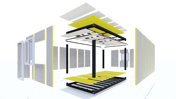 BOX SPACE Nouvelle-Zélande Chambres à bas prix préfabriquées Chambres à conteneurs à paquet plat Chambres à conteneurs européennes