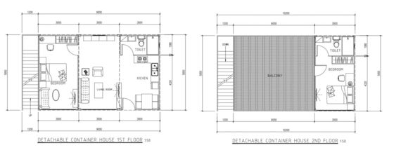 La maison préfabriquée de luxe Container entièrement meublé Assemblage rapide Container maison préfabriquée
