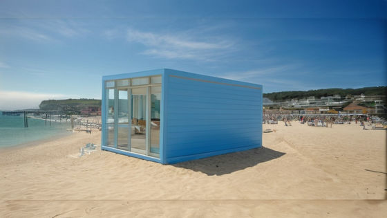 BOX SPACE maisons de conteneurs préfabriquées avec des décorations de luxe maison de conteneurs modulaire avec revêtement extérieur en forme de wook