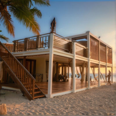 BOX SPACE 20FT Modulaire maisons portables au bord de la mer maisons de conteneurs préfabriquées maison mobile avec 2 chambres