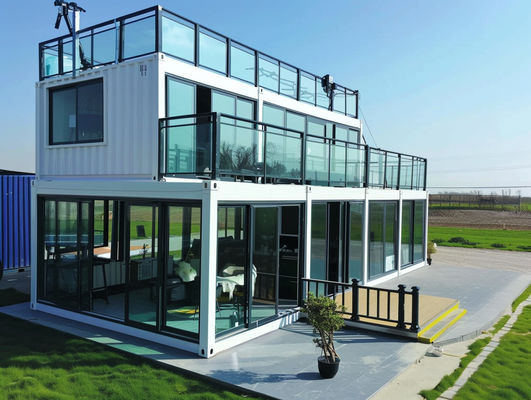BOX SPACE Édition de luxe Prix d'usine Maison de conteneurs entièrement assemblée Thaïlande Maison modulaire Maison préfabriquée de 40 pieds