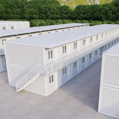 Résistance au tremblement de terre maison préfabriquée éco maison log cabin kits maison préfabriquée 4 chambres à coucher maison modulaire en acier personnalisée de la Chine