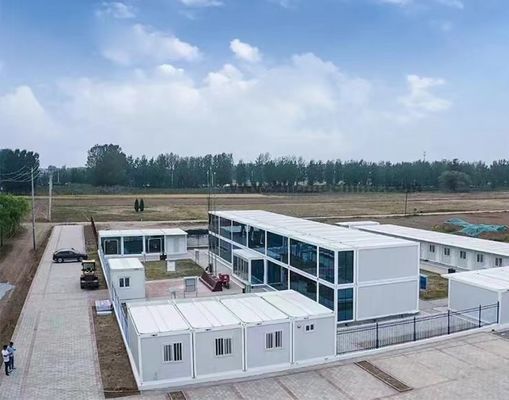 Maison préfabriquée modulaire préfabriquée en acier à l'épreuve des ouragans Container avec salle de bains