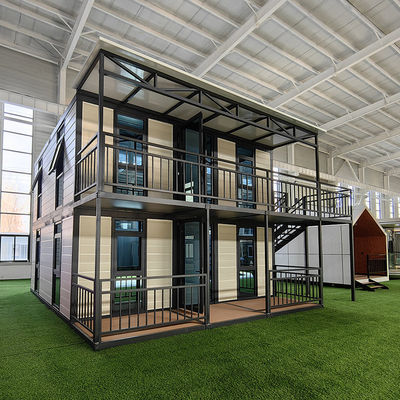 3 chambres maison préfabriquée avec salon et salle de bain villas maisons préfabriquées moderne design de luxe en acier