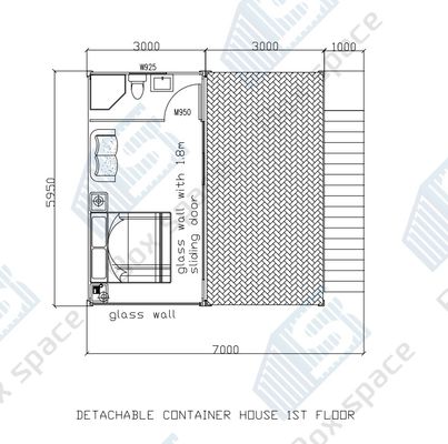 Box Space Petites maisons prêtes à l'expédition 3 chambres maison préfabriquée Villas de luxe maison de conteneurs modulaires préfabriqués Chypre