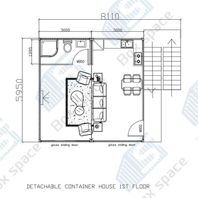 Chambres préfabriquées de style compétitif prix pliable maison préfabriquée miniature abri de stockage maison extérieure préfabriquée