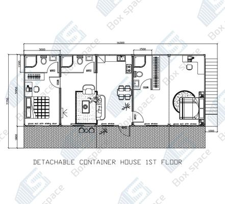 Chambres préfabriquées classiques Panneaux solaires Petite maison avec patio Chambres de luxe préfabriquées pour un motel ou un usage personnel
