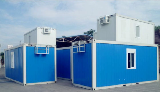 Chine Chambre faite sur commande avancée de conteneur, Chambre portative bleue de conteneur avec la salle de bains usine