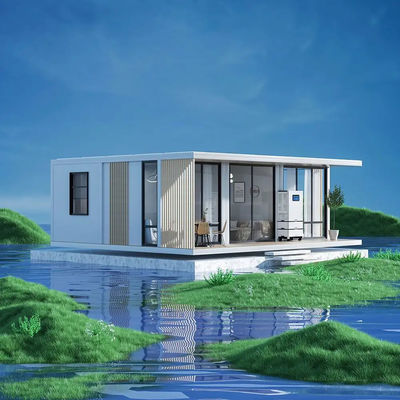 Maison miniature préfabriquée Maison mobile Cabine en bois Container de vie Maison de l'industrie Container de maison en expansion
