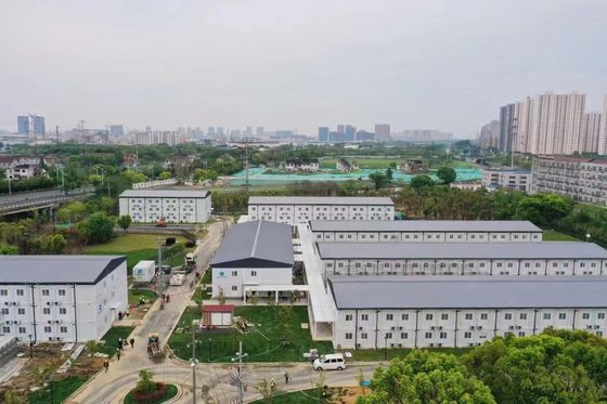 Petites maisons prêtes à l'expédition Container avec salle de bains Construction modulaire préfabriquée Container à plat