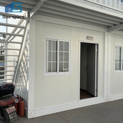 Maison de conteneurs de transport urbain résolutions de maison minuscule cabines modulaires compactes logements préfabriqués en acier